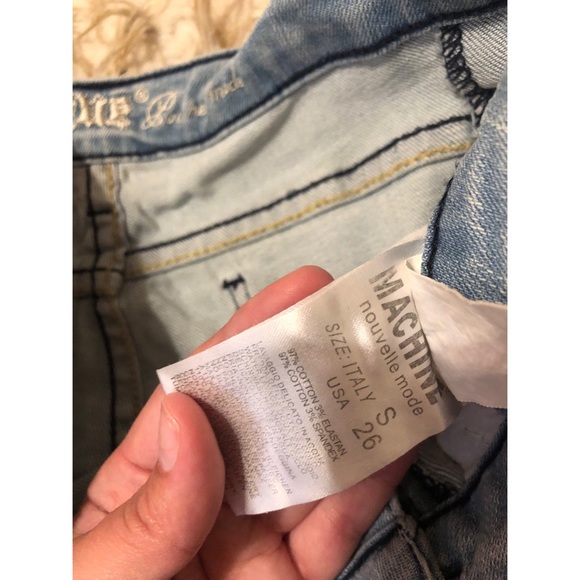 Machine jeans crochet trem distressed shorts - Picture 6 of 6